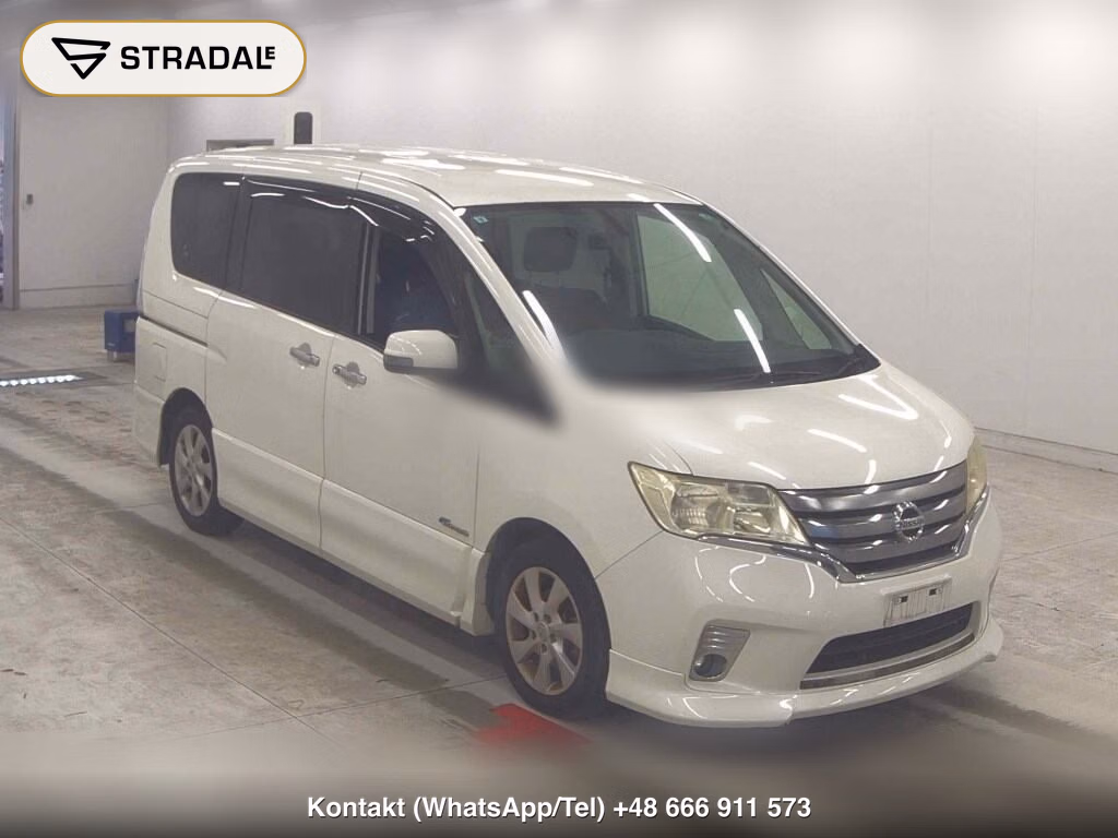 NISSAN SERENA 5D HIGHWAY STAR S-HYBRID AERO MODE 2013, aukcja z Japonii, zdjęcie 1