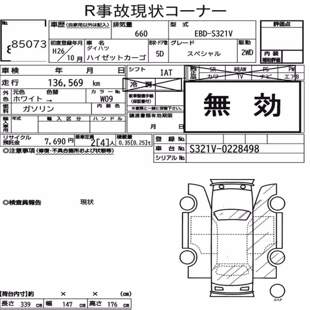 Notka aukcyjna: DAIHATSU HIJET CARGO 5D SPECIAL