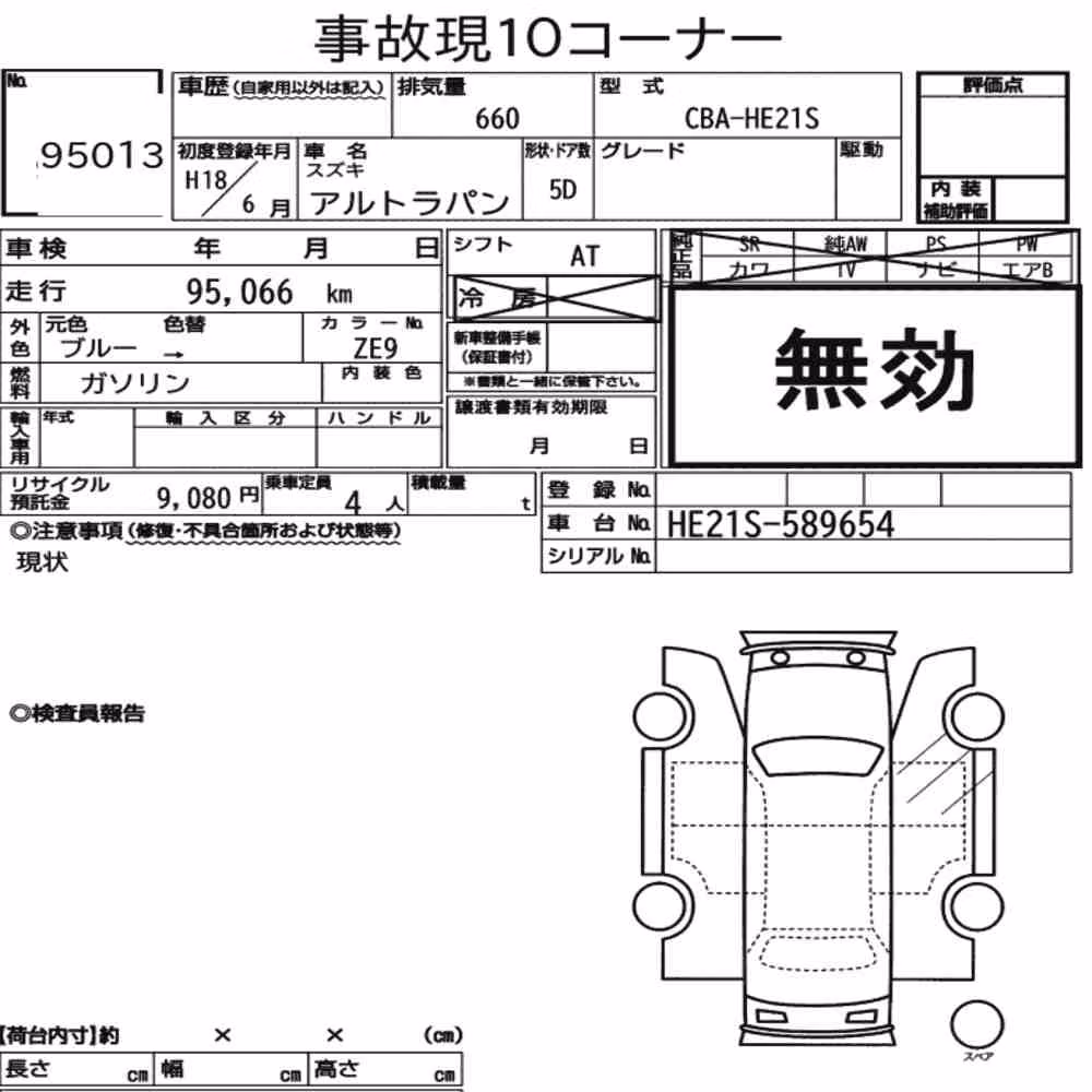 Notka aukcyjna: SUZUKI ALTO LAPIN