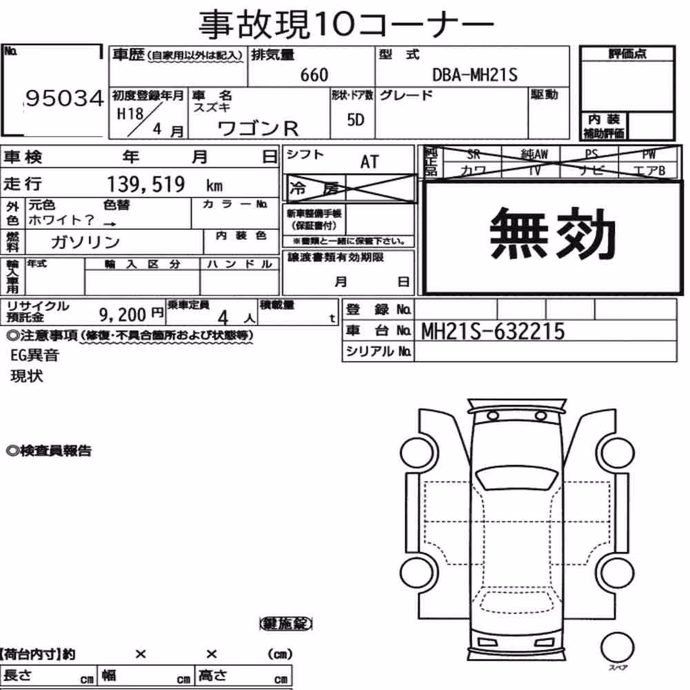 Notka aukcyjna: SUZUKI WAGON R 5D
