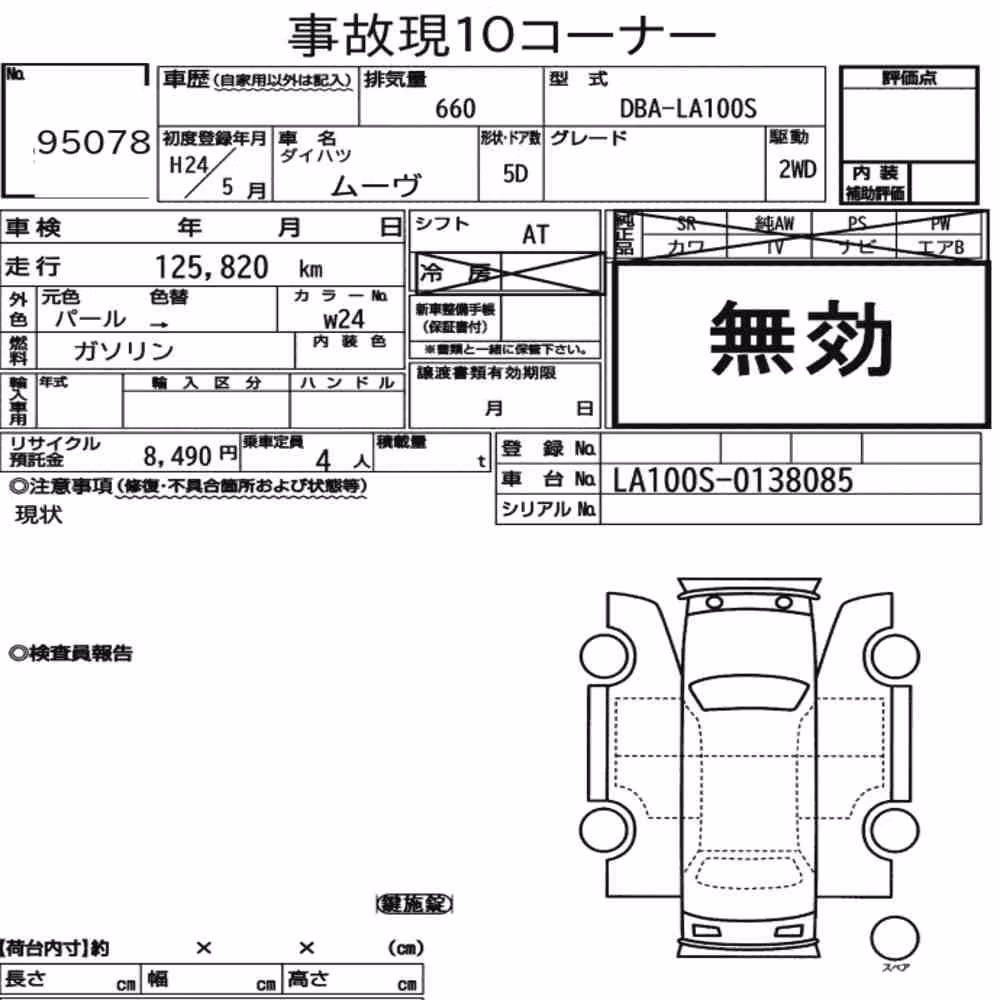 Notka aukcyjna: DAIHATSU MOVE
