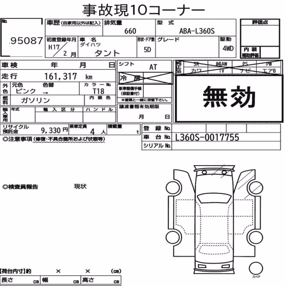 Notka aukcyjna: DAIHATSU TANTO 4WD