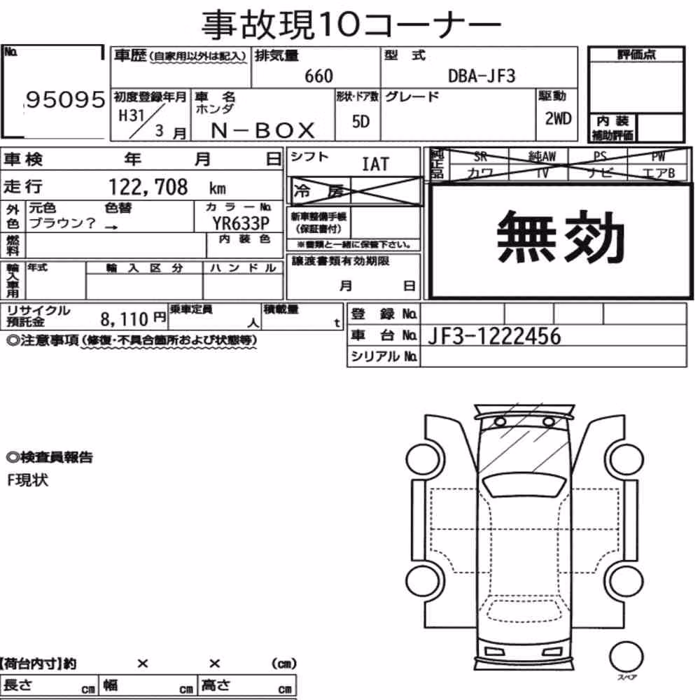 Notka aukcyjna: HONDA N-BOX