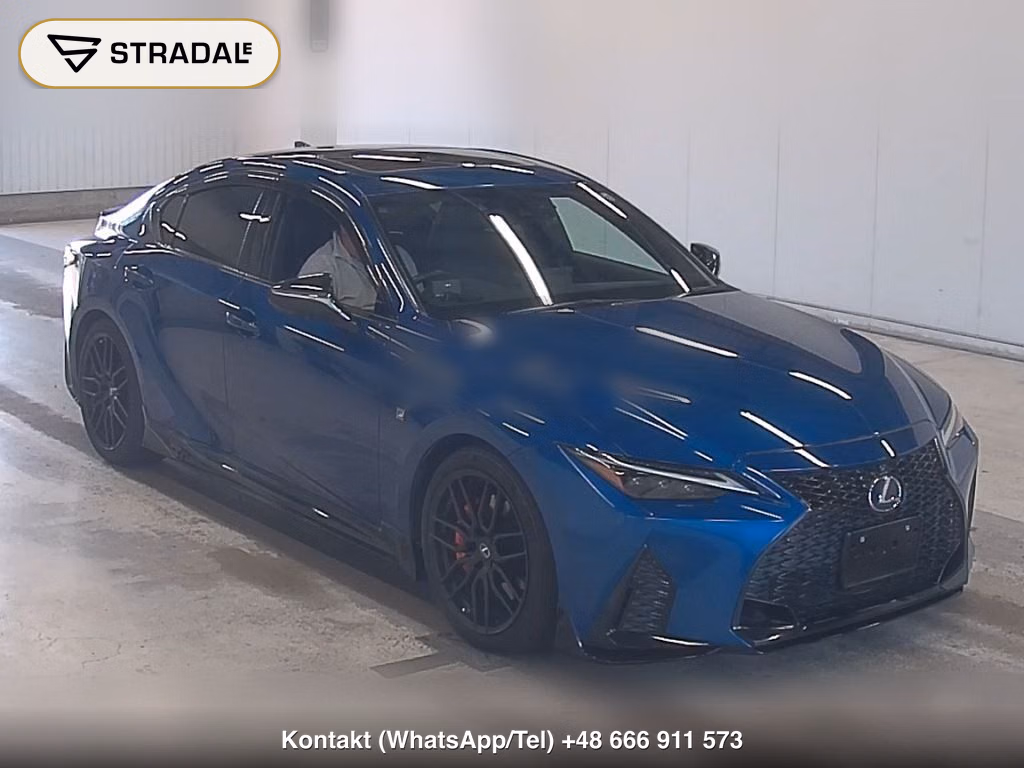 LEXUS IS 4D IS300H F SPORT MODE BLACK S 2022, aukcja z Japonii, zdjęcie 1