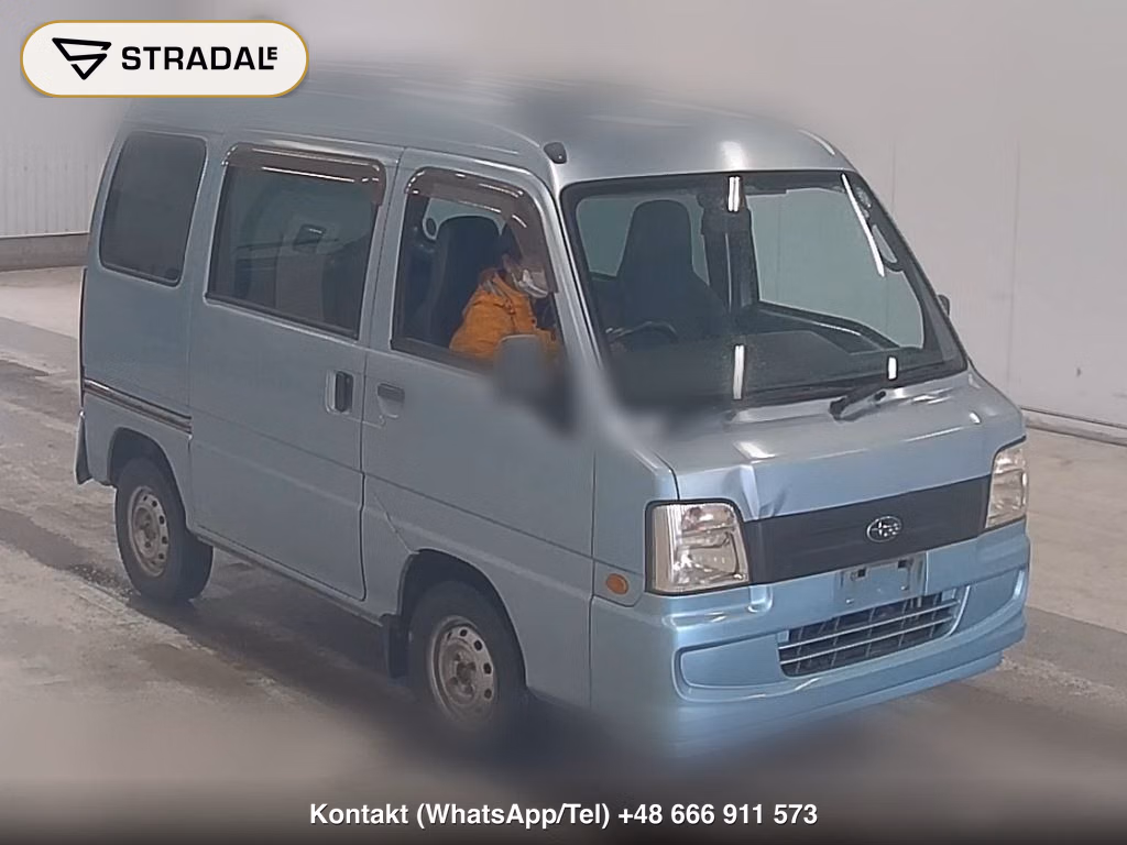 SUBARU SAMBAR VAN 5D 4WD TRANSPORTER 2008, aukcja z Japonii, zdjęcie 1