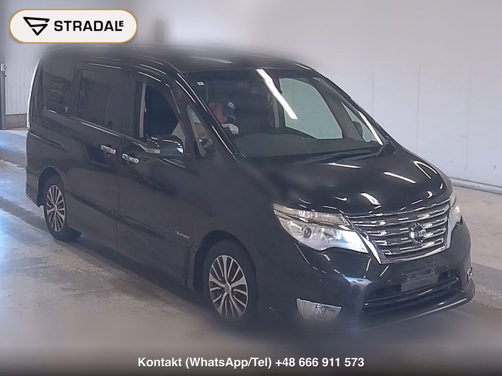 NISSAN SERENA 5D HIGHWAY STAR V SELECTOR + SAFETY Ⅱ SHV 2016, aukcja z Japonii, zdjęcie 1