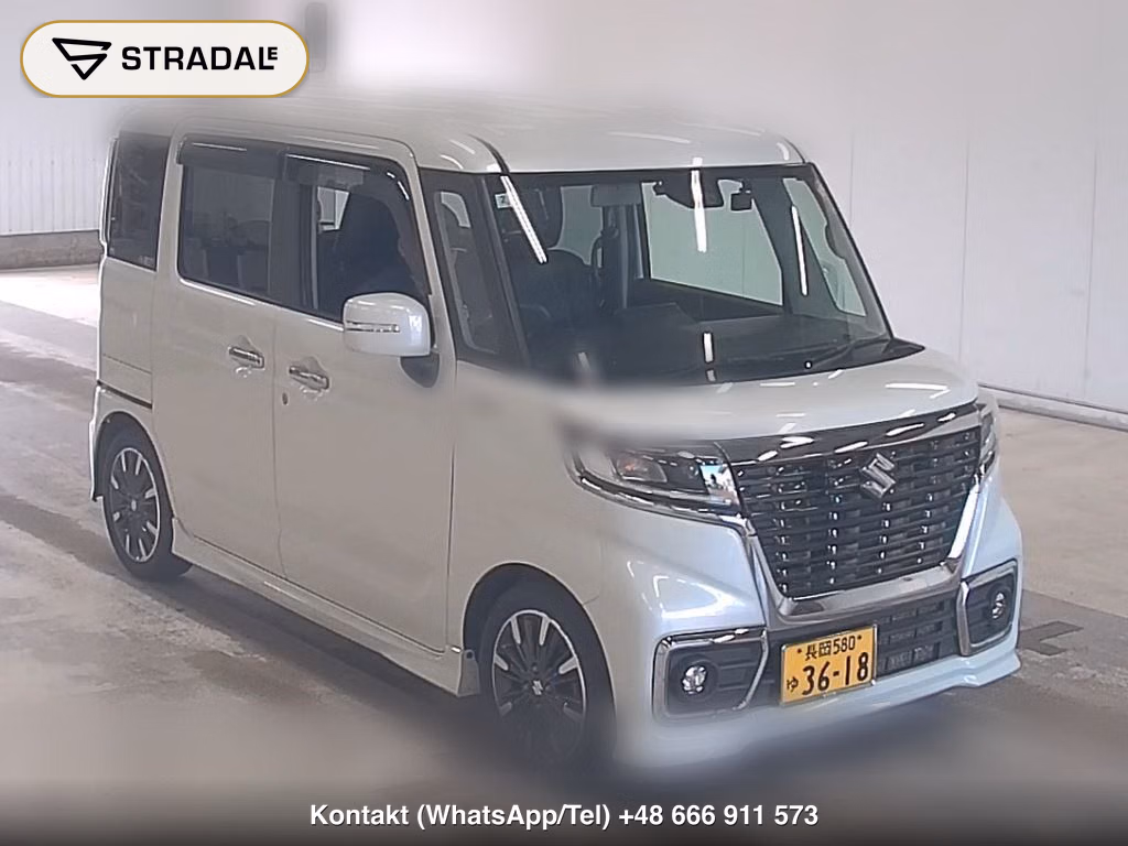 SUZUKI SPACIA CUSTOM 4WD HYBRID XS 2018, aukcja z Japonii, zdjęcie 1