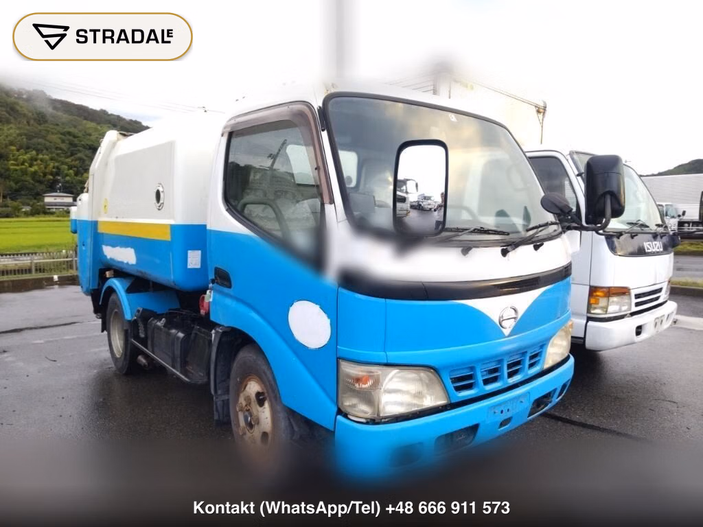 HINO DUTRO 2D GARBAGE TRUCK 2002, aukcja z Japonii, zdjęcie 1