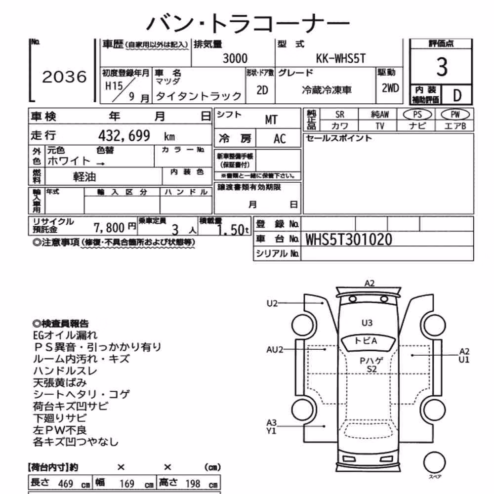Notka aukcyjna: MAZDA TITAN TRUCK 2D OTHERS