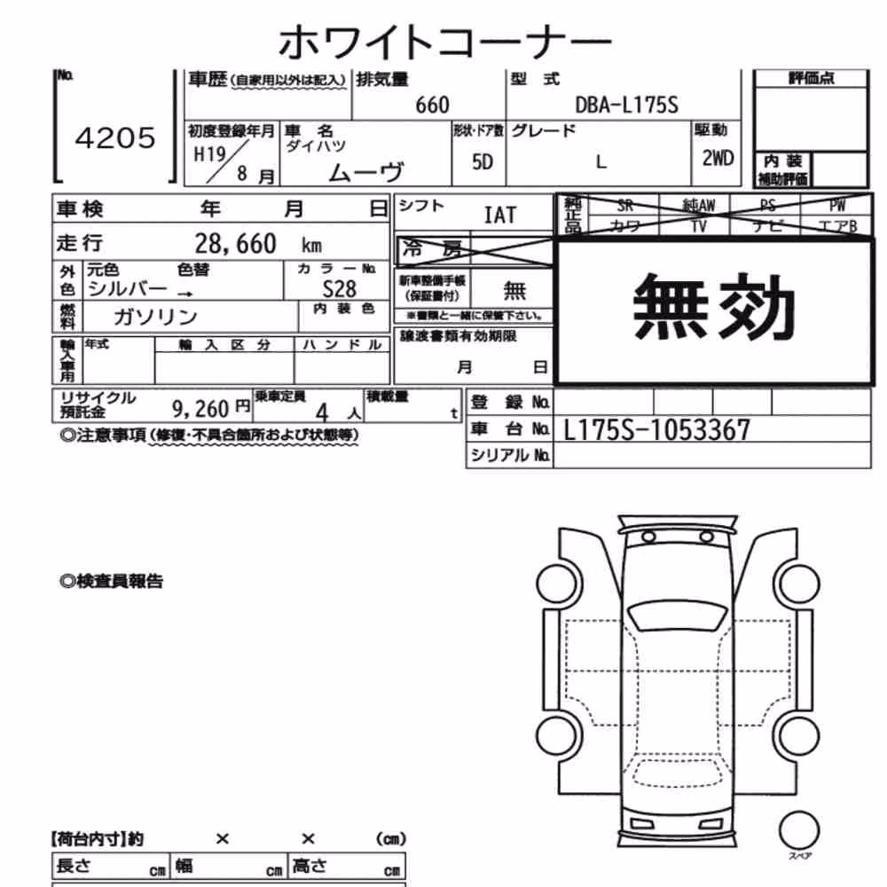 Notka aukcyjna: DAIHATSU MOVE L