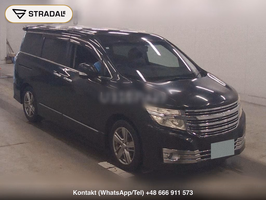 NISSAN ELGRAND 5D RIDER BLACK LEATHER SEAT MANUAL SEAT, miniaturka 2