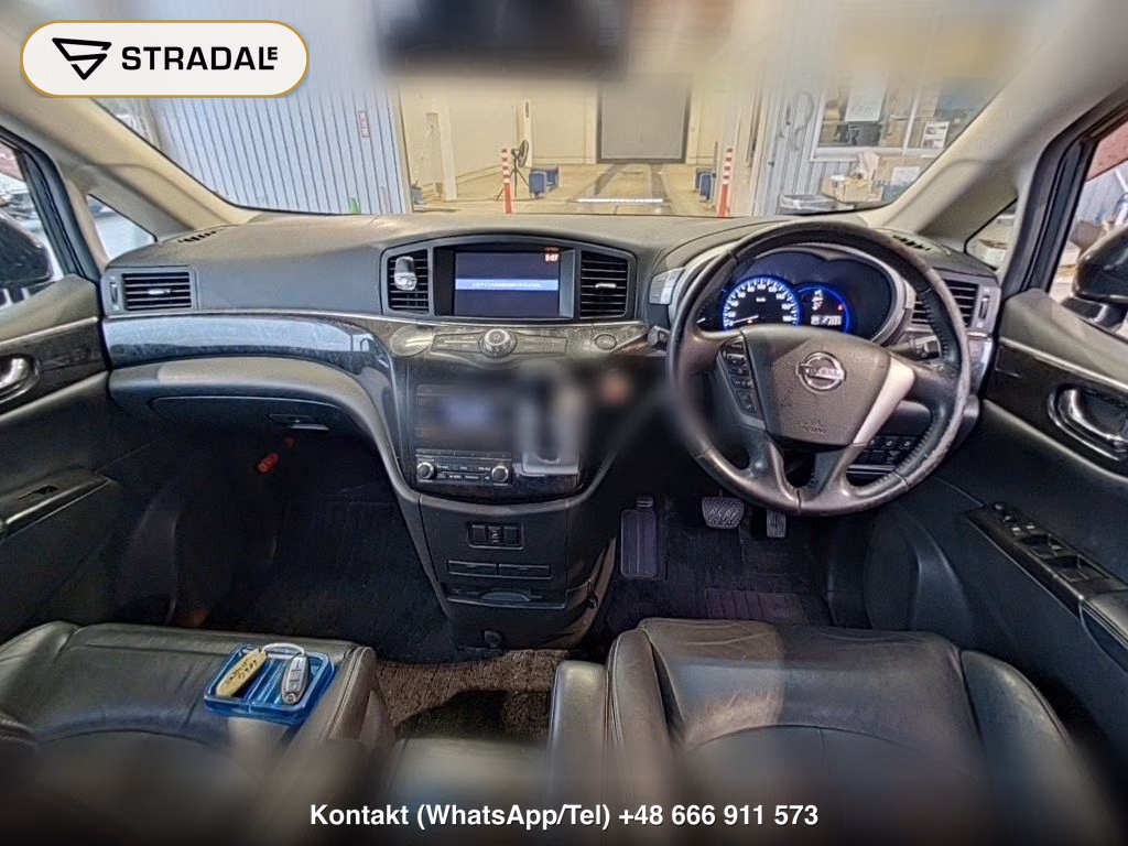 NISSAN ELGRAND 5D RIDER BLACK LEATHER SEAT MANUAL SEAT, miniaturka 4