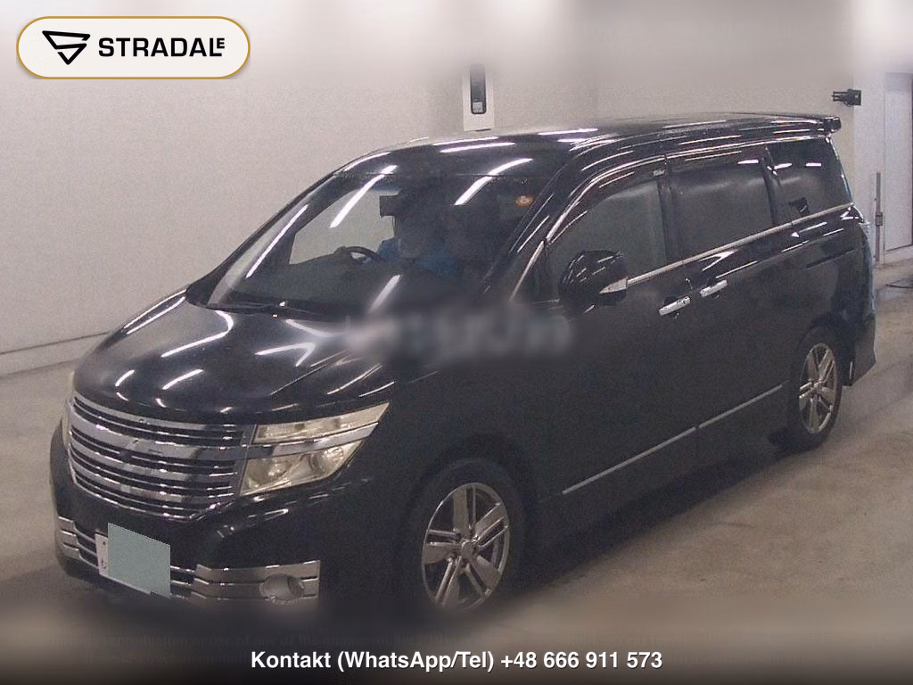 NISSAN ELGRAND 5D RIDER BLACK LEATHER SEAT MANUAL SEAT, miniaturka 5