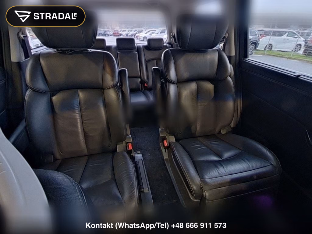 NISSAN ELGRAND 5D RIDER BLACK LEATHER SEAT MANUAL SEAT, miniaturka 7