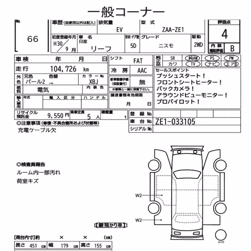 Notka aukcyjna: NISSAN LEAF NISMO