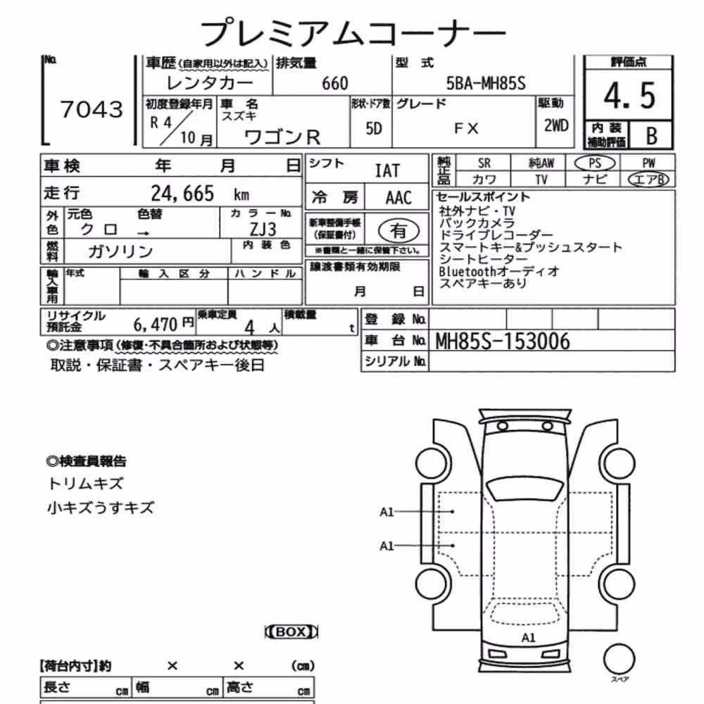 Notka aukcyjna: SUZUKI WAGON R 5D FX
