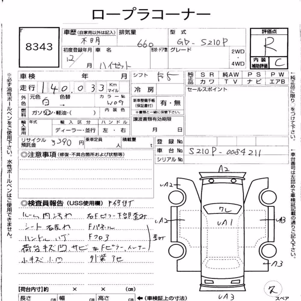 Notka aukcyjna: DAIHATSU HIJET TRUCK 4WD