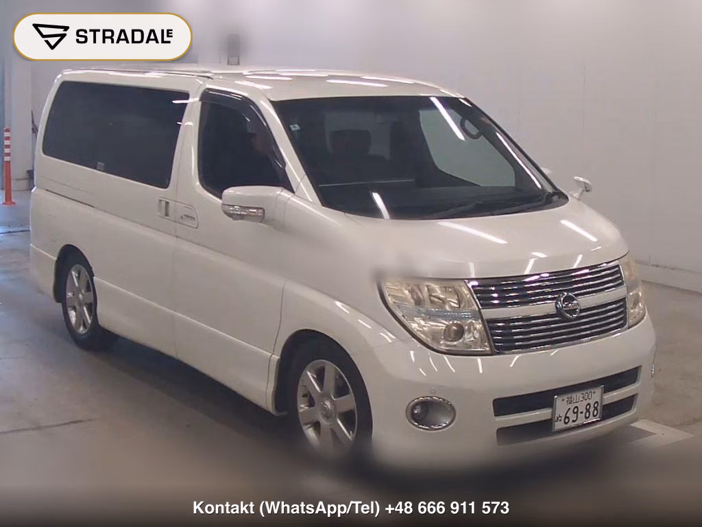 NISSAN ELGRAND 5D 4WD HIGHWAY STAR BLACK LEATHER LIMITED 2008, aukcja z Japonii, zdjęcie 1