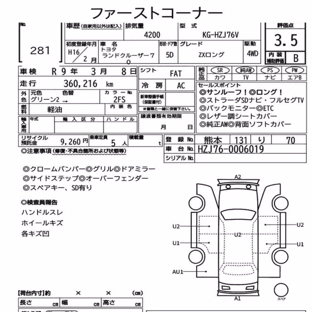 Notka aukcyjna: TOYOTA LAND CRUISER 70 5D 4WD OTHERS