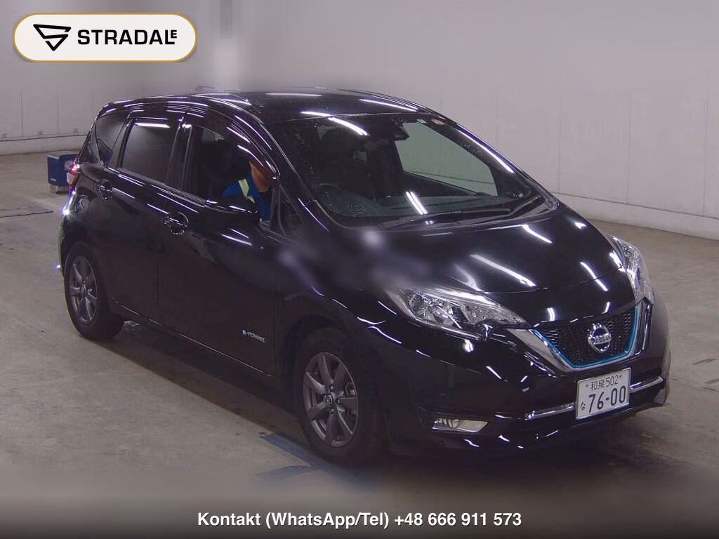 NISSAN NOTE E-POWER MEDALIST BLACK ARROW 2018, aukcja z Japonii, zdjęcie 1
