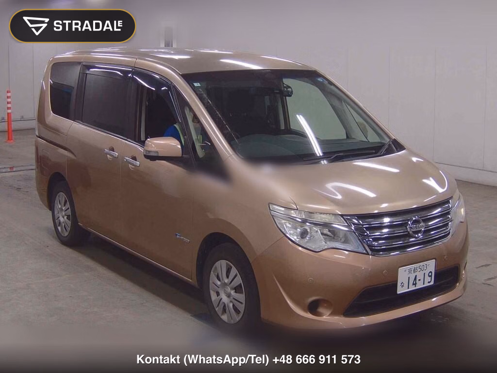 NISSAN SERENA 5D 20X S-HYBRID ADVANCED SAFETY PACK 2015, aukcja z Japonii, zdjęcie 1