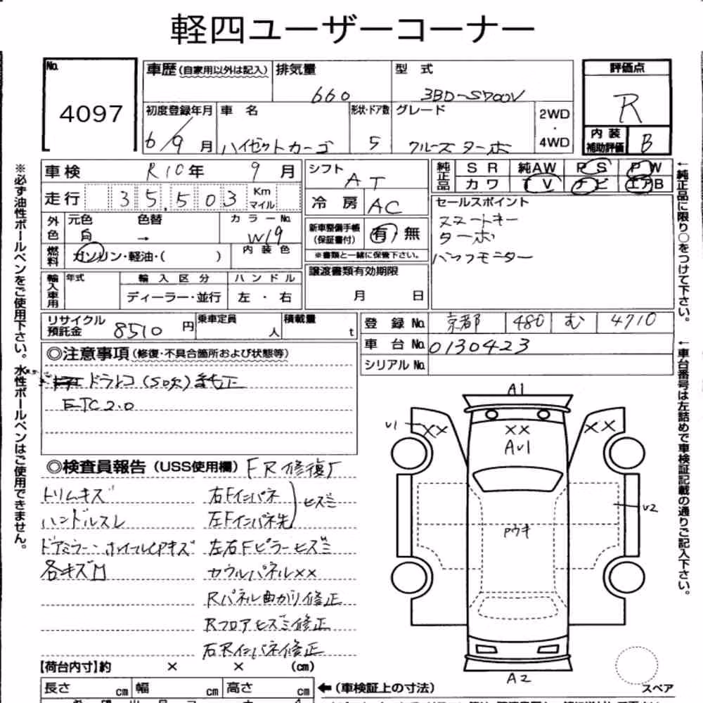 Notka aukcyjna: DAIHATSU HIJET CARGO 5D CRUISE TURBO