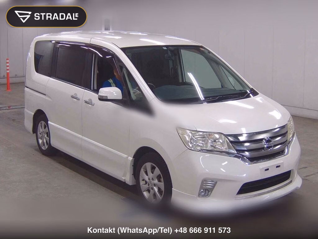 NISSAN SERENA 5D HIGHWAY STAR V AERO SELECTION 2012, aukcja z Japonii, zdjęcie 1