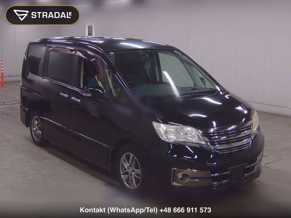 NISSAN SERENA 5D RIDER BLACK LINE 2012, aukcja z Japonii, zdjęcie 1
