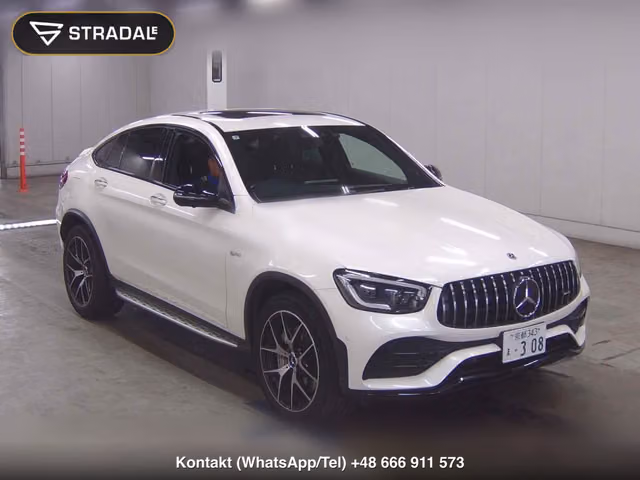 MERCEDES AMG GLC 4WD GLC43 4MATIC COUPE LEATHER EXCLUSIVE PAC 2021, samochód z aukcji Japonii