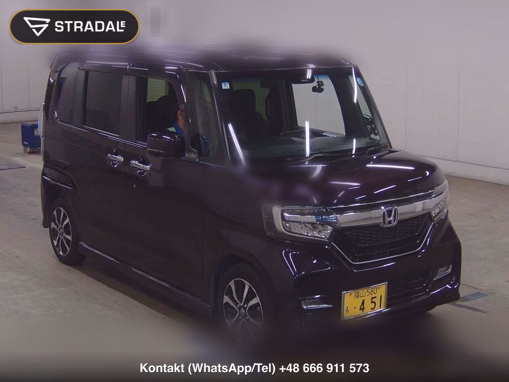 HONDA N-BOX CUSTOM G・L HONDA SENSING 2018, aukcja z Japonii, zdjęcie 1