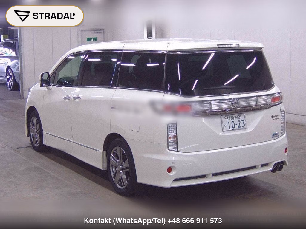 NISSAN ELGRAND 5D RIDER BLACK LINE BLACK LEATHER SEAT, miniaturka 3