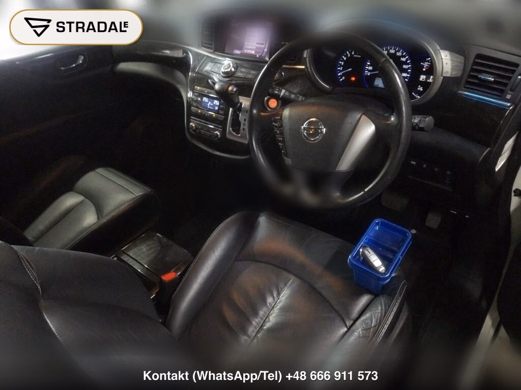 NISSAN ELGRAND 5D RIDER BLACK LINE BLACK LEATHER SEAT, miniaturka 4