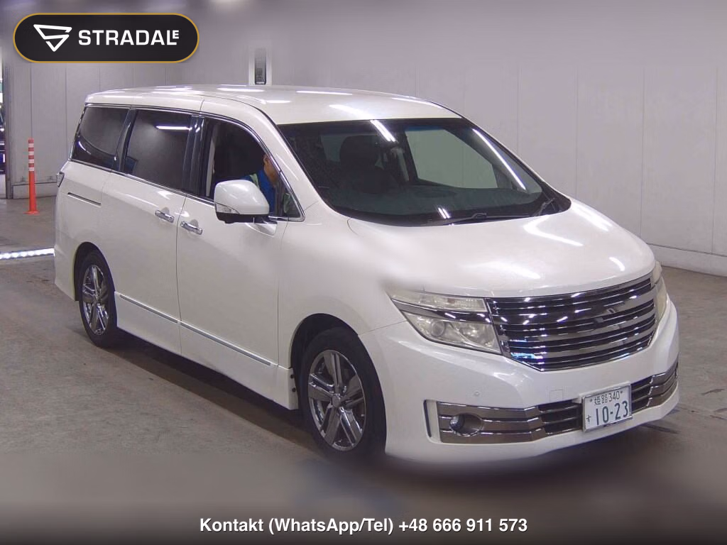 NISSAN ELGRAND 5D RIDER BLACK LINE BLACK LEATHER SEAT 2014, aukcja z Japonii, zdjęcie 1