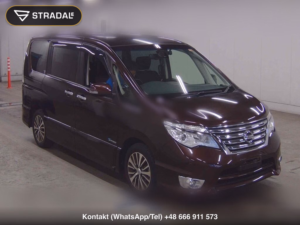 NISSAN SERENA 5D HIGHWAY STAR V SELECTOR + SAFETY Ⅱ SHV 2015, aukcja z Japonii, zdjęcie 1