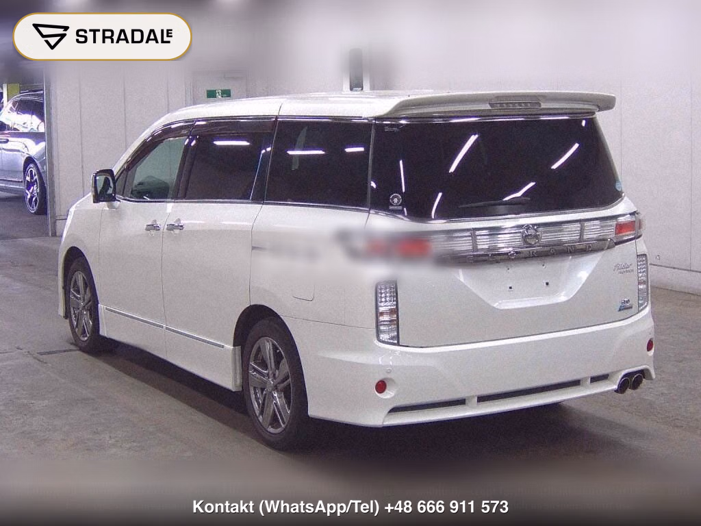 NISSAN ELGRAND 5D RIDER BLACK LEATHER SEAT MANUAL SEAT, miniaturka 3