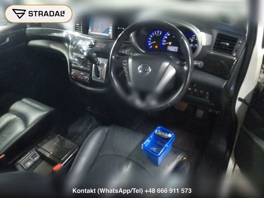 NISSAN ELGRAND 5D RIDER BLACK LEATHER SEAT MANUAL SEAT, miniaturka 4