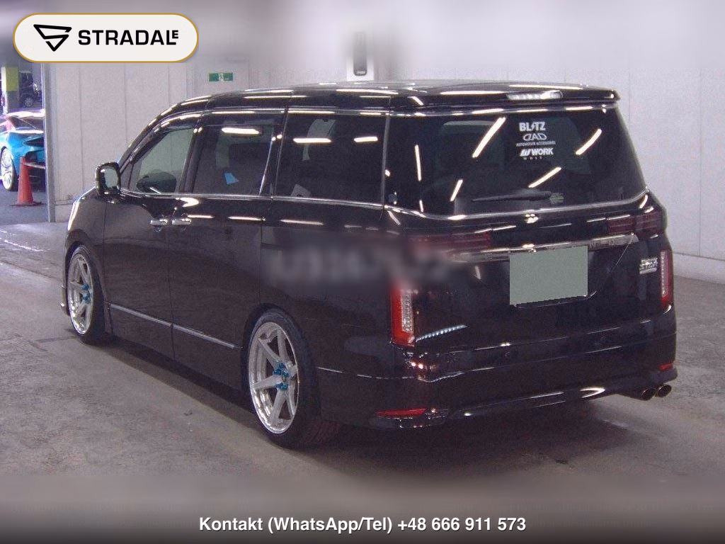 NISSAN ELGRAND 5D 350 HIGHWAY STAR WHITE LEATHER URBAN CHR, miniaturka 3