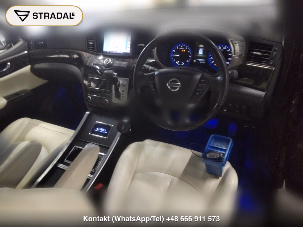 NISSAN ELGRAND 5D 350 HIGHWAY STAR WHITE LEATHER URBAN CHR, miniaturka 4