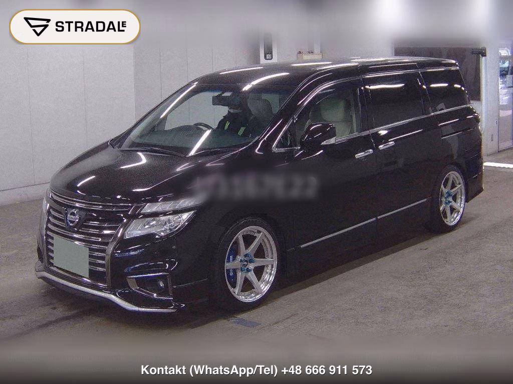 NISSAN ELGRAND 5D 350 HIGHWAY STAR WHITE LEATHER URBAN CHR, miniaturka 5