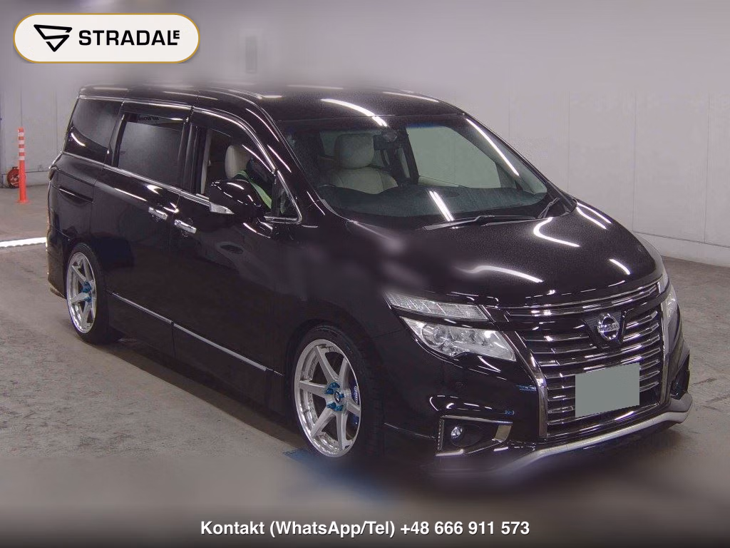 NISSAN ELGRAND 5D 350 HIGHWAY STAR WHITE LEATHER URBAN CHR 2017, aukcja z Japonii, zdjęcie 1