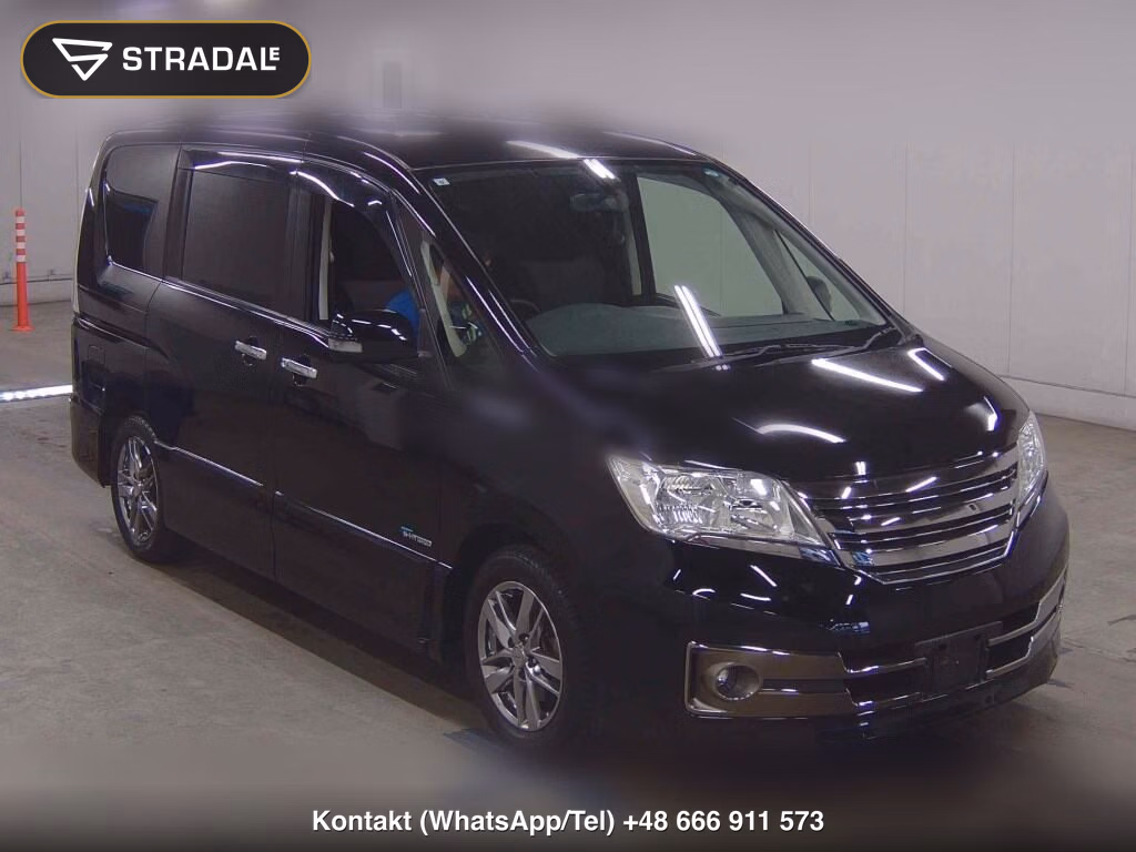 NISSAN SERENA 5D RIDER BLACK LINE S-HYBRID 2013, aukcja z Japonii, zdjęcie 1