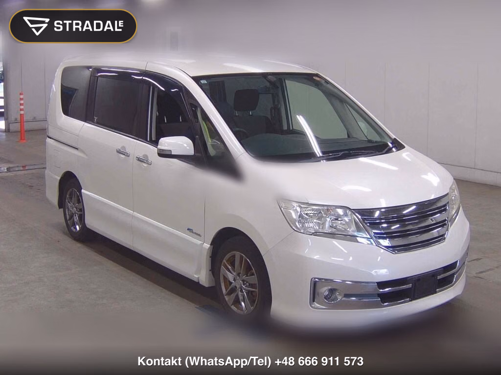 NISSAN SERENA 5D RIDER S-HYBRID 2013, aukcja z Japonii, zdjęcie 1