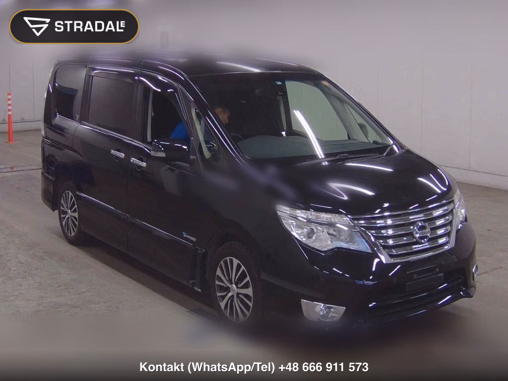 NISSAN SERENA 5D HIGHWAY STAR V SELECTOR + SAFETY Ⅱ SHV 2016, aukcja z Japonii, zdjęcie 1