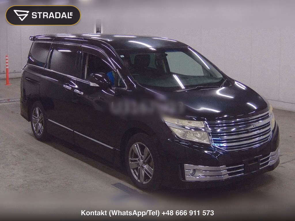 NISSAN ELGRAND 5D RIDER BLACK LEATHER SEAT MANUAL SEAT, miniaturka 2
