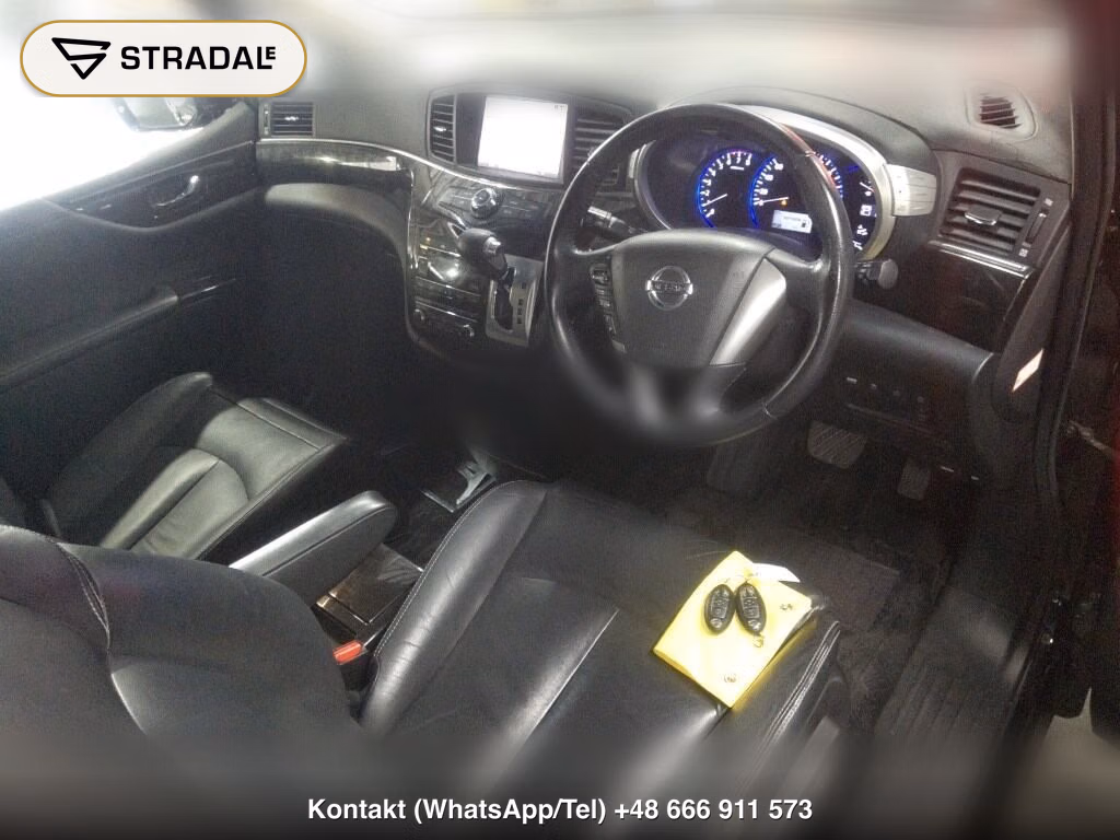 NISSAN ELGRAND 5D RIDER BLACK LEATHER SEAT MANUAL SEAT, miniaturka 4