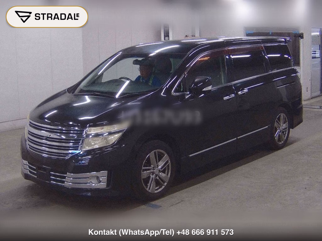NISSAN ELGRAND 5D RIDER BLACK LEATHER SEAT MANUAL SEAT, miniaturka 5
