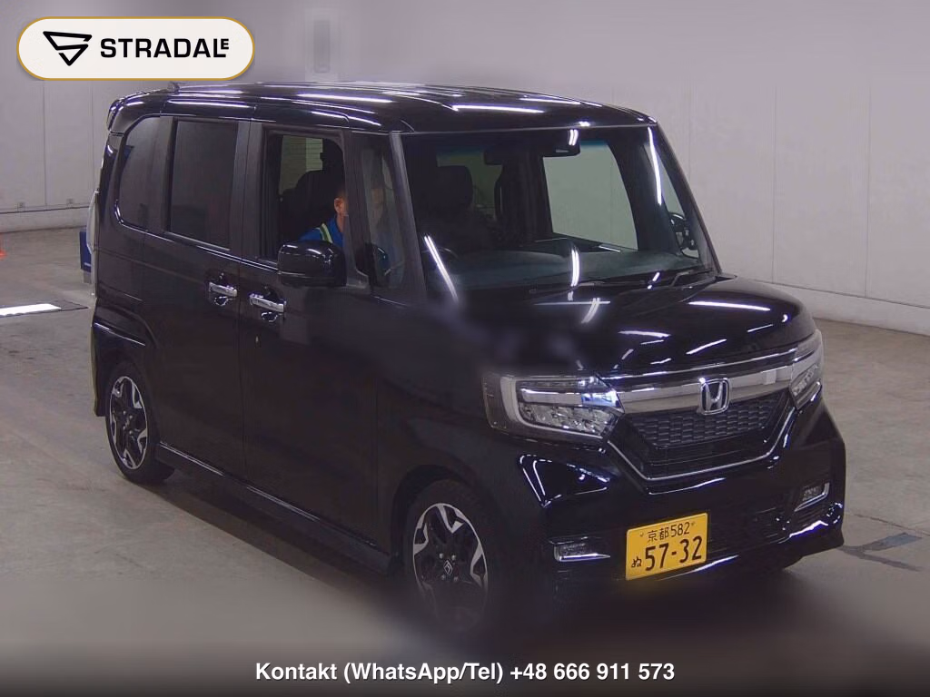 HONDA N-BOX CUSTOM G･L TURBO HONDA SENSING 2019, aukcja z Japonii, zdjęcie 1