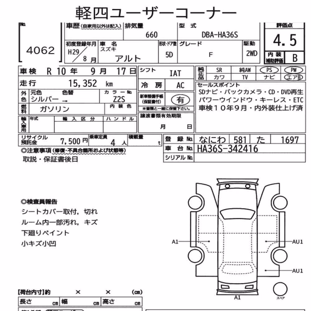 Notka aukcyjna: SUZUKI ALTO 5D F