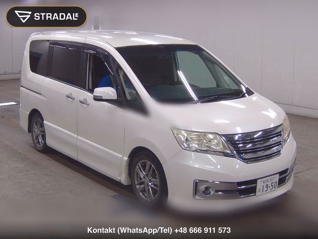NISSAN SERENA 5D RIDER 2011, aukcja z Japonii, zdjęcie 1