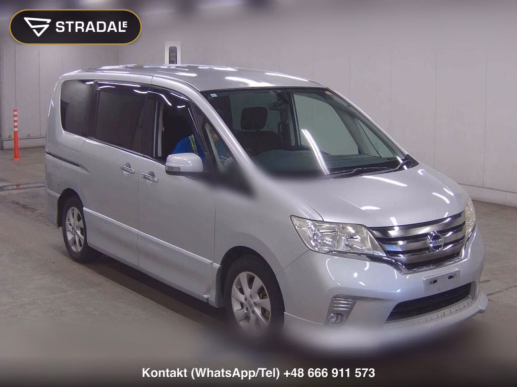 NISSAN SERENA 5D HIGHWAY STAR V AERO SELECTION 2012, aukcja z Japonii, zdjęcie 1
